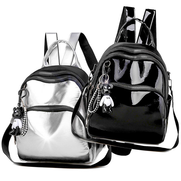 Zen Zen Mochila Brillante para Dama Versátil Uso Diario Para Escuela Oficina