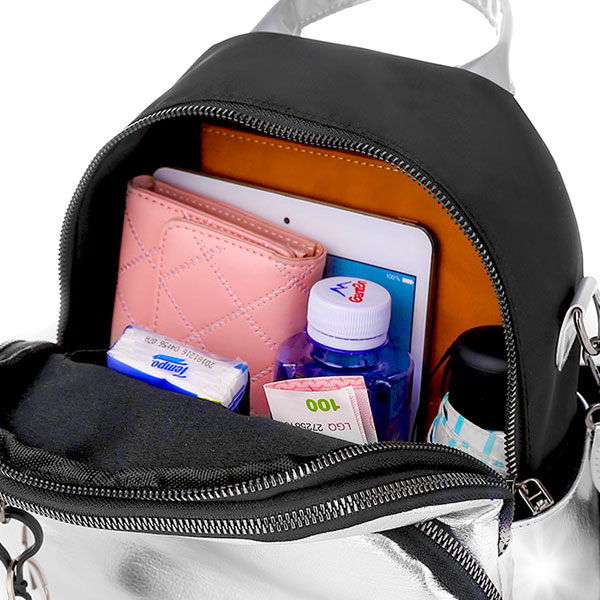Zen Zen Mochila Brillante para Dama Versátil Uso Diario Para Escuela Oficina
