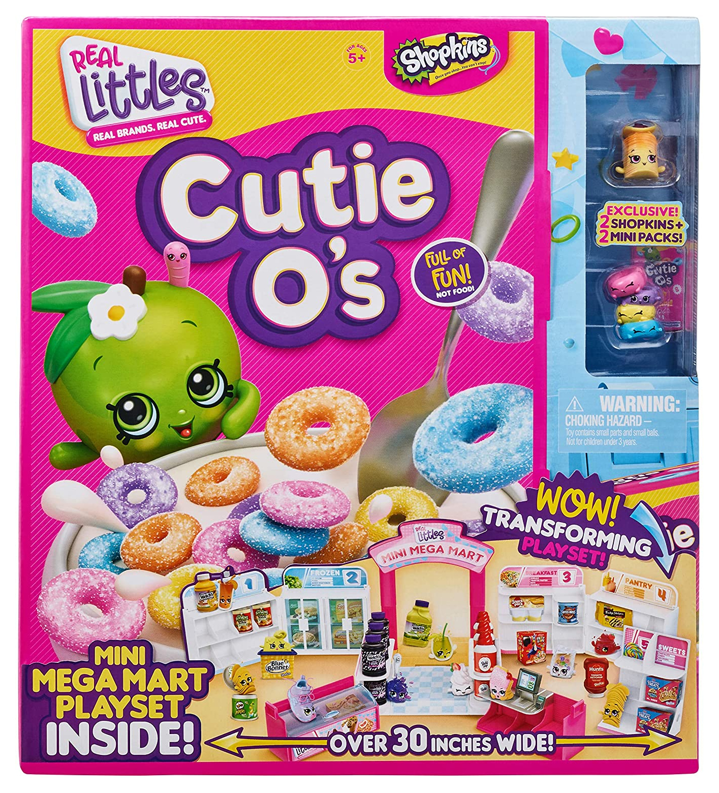 Shopkins Real Littles Cutie O's Mini Mega Mart Playset Moose