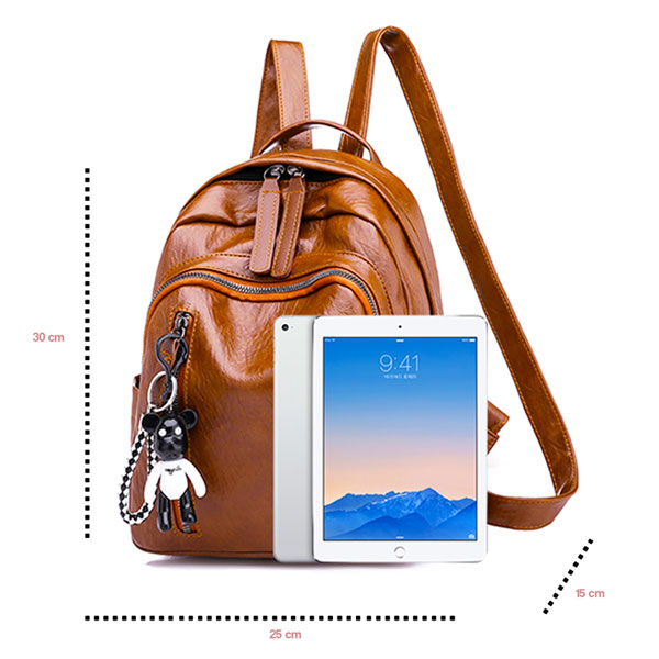 Zen Zen Mochila Bolso de Dama Versátil con múltiples bolsillos de Uso Diario Para Escuela Oficina