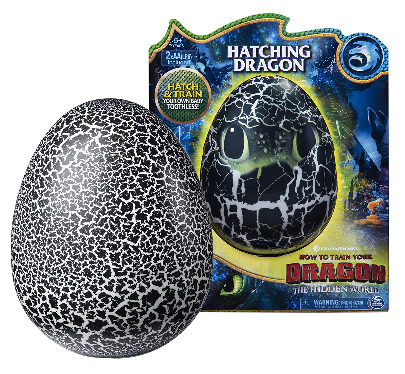 Chimuelo Toothless Hatching Dragón Spin Master