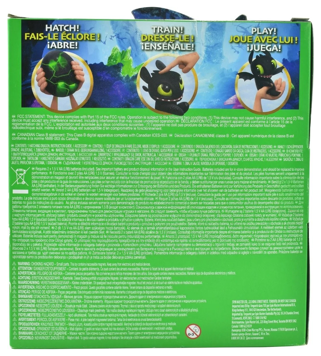 Chimuelo Toothless Hatching Dragón Spin Master