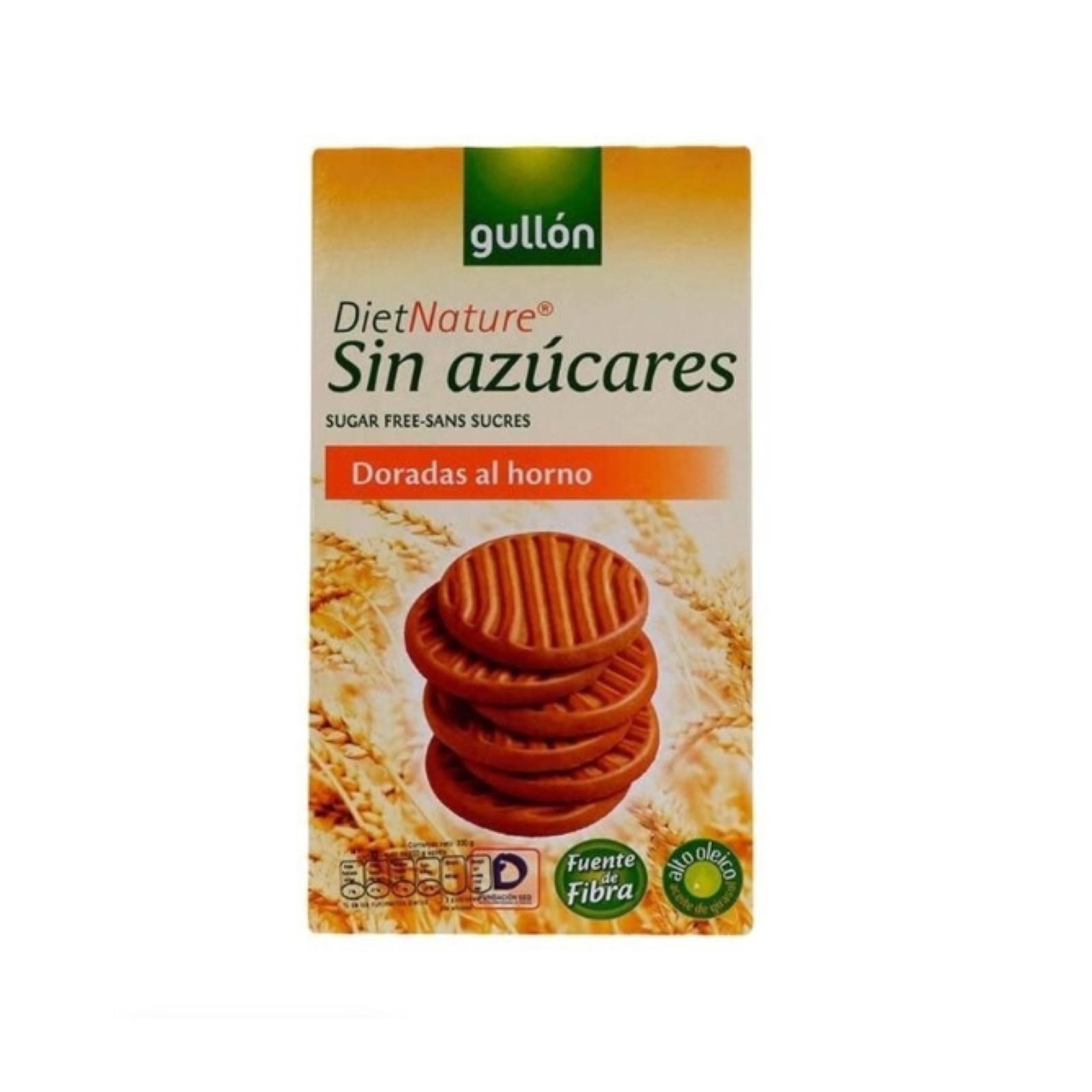Galletas Doradas Al Horno Diet Natu 330g, Sin Azúcar, Gullón