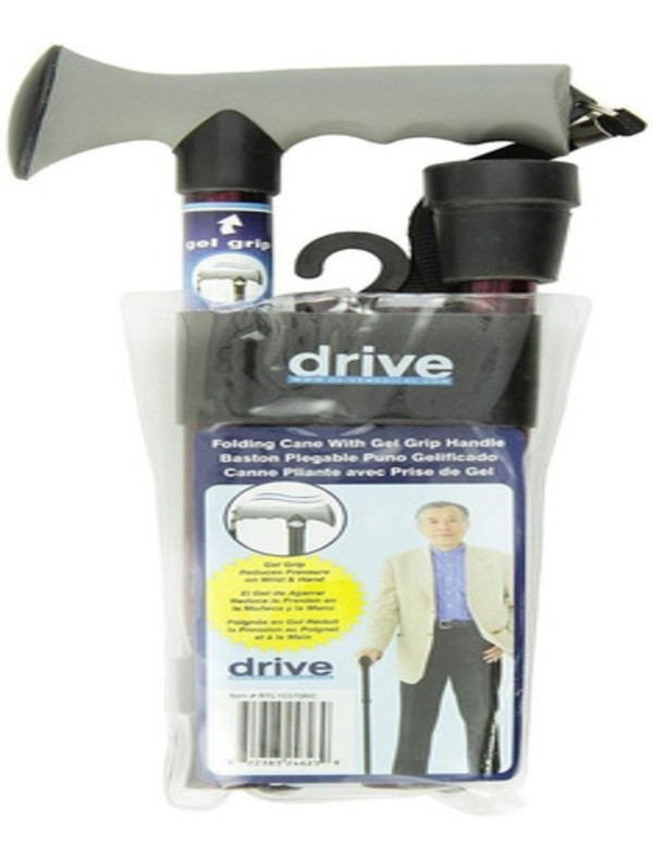 Baston De 1 Apoyo Puño Ergonomico Plegable, Ajustable