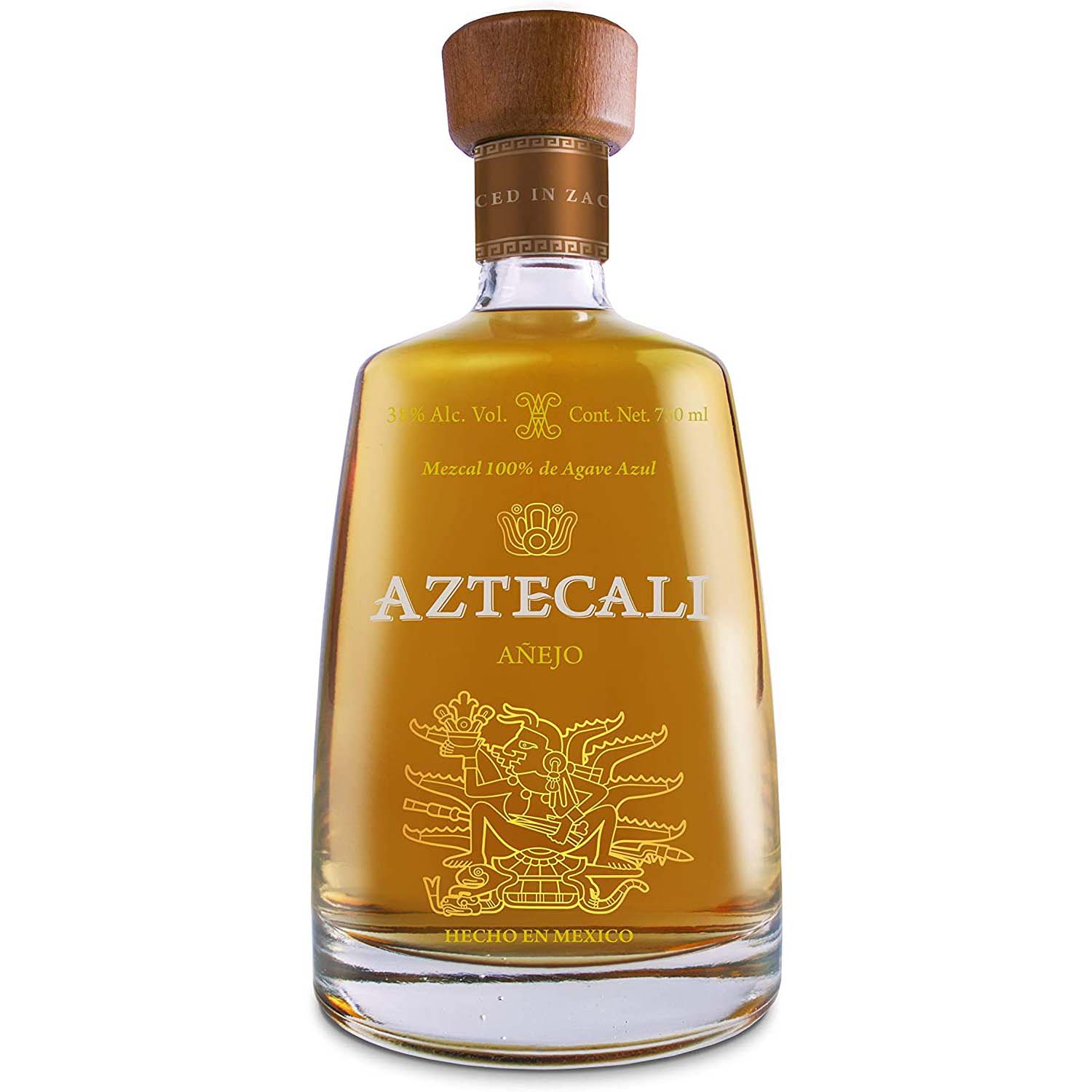 Mezcal Aztecali Añejo 750ml Agave Azul Premium