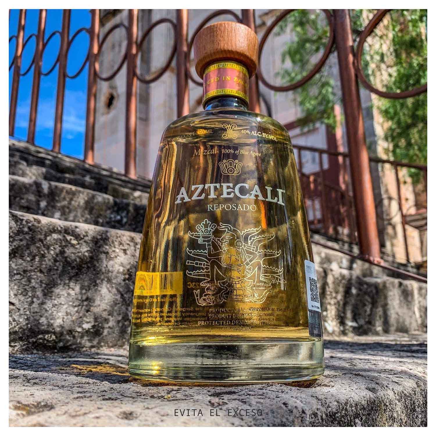 Mezcal Aztecali Reposado 750ml Agave Azul Premium