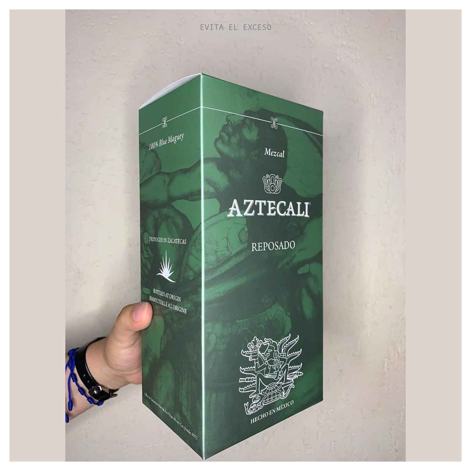 Mezcal Aztecali Reposado 750ml Agave Azul Premium