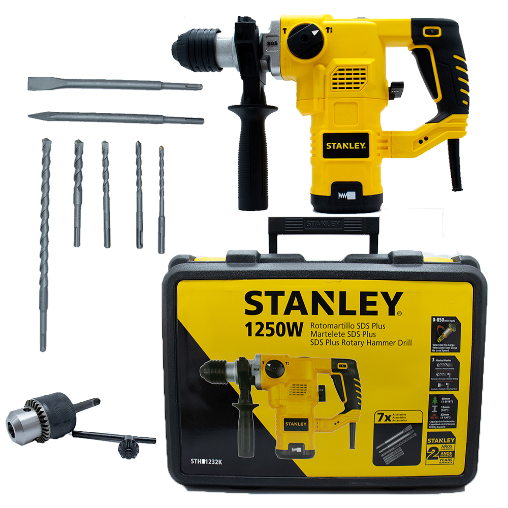 Rtomartillo sds Plus STHR1232K  3 Modos 1-1/4 Stanley