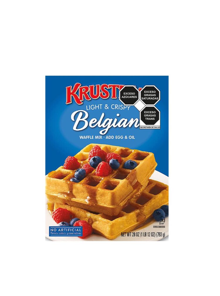 Harina Belgian Waffles Estilo Belga Crujientes Krusteaz 793 Gr