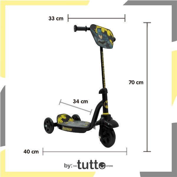 Tri Scooter Para Niño Batman Flying Wheels