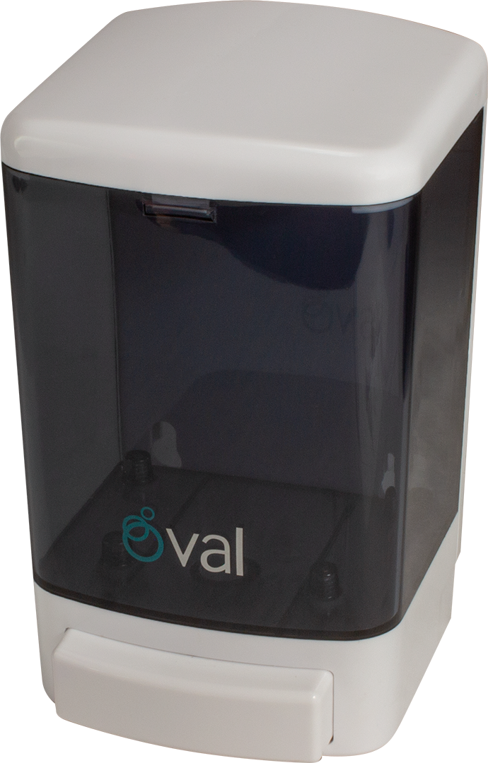 Dispensador Jabón Líquido y Gel Antibacterial, Rellenable 1 Lt Oval Despachador Rellenable