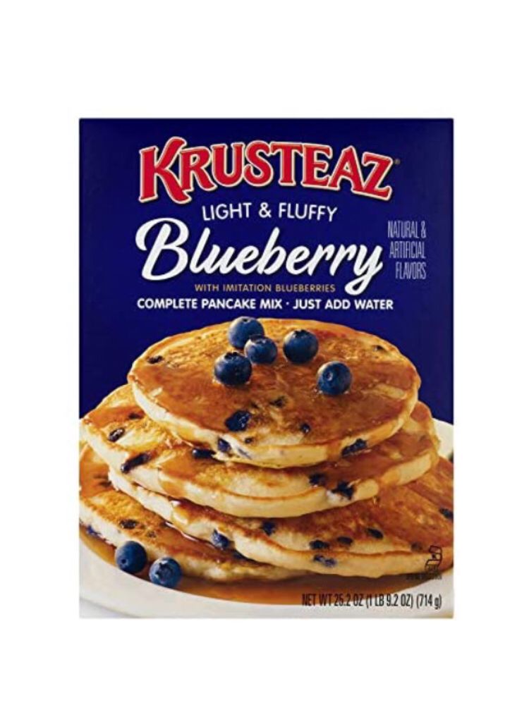 Krusteaz Hot Cakes Pancakes Blueberry Mora Azul Light Fluffy 714 Gr