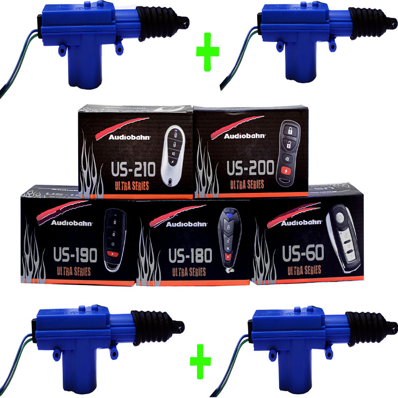 Auto Alarma Audiobahn Con 4 Seguros Electricos Varios Modelo