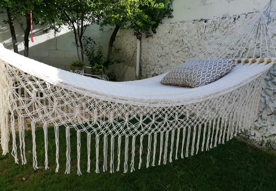 Hamaca Americana  Elegante de Lujo con Bordados.