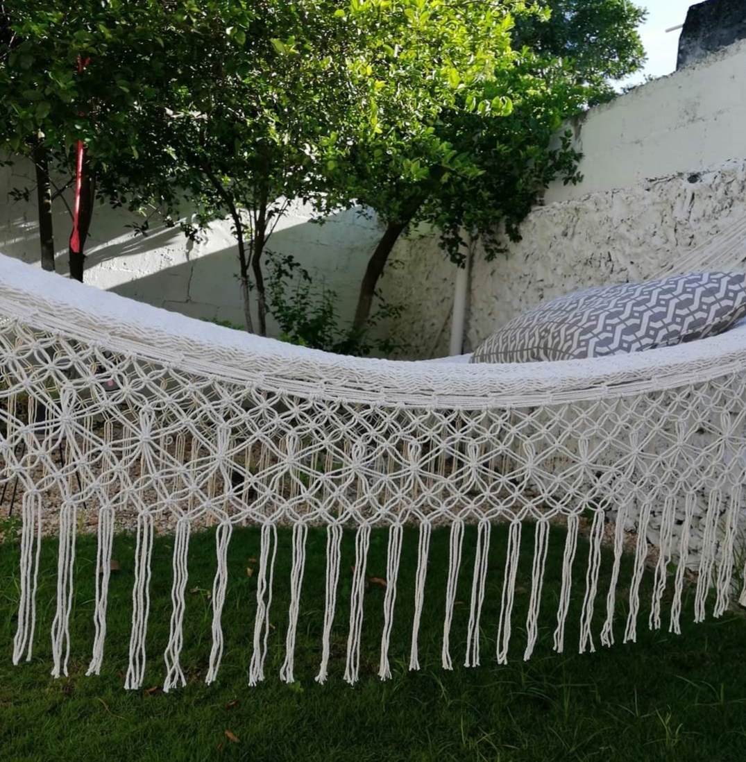 Hamaca Americana  Elegante de Lujo con Bordados.