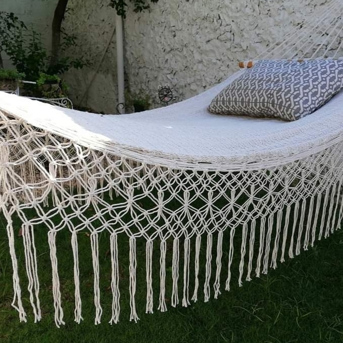 Hamaca Americana  Elegante de Lujo con Bordados.