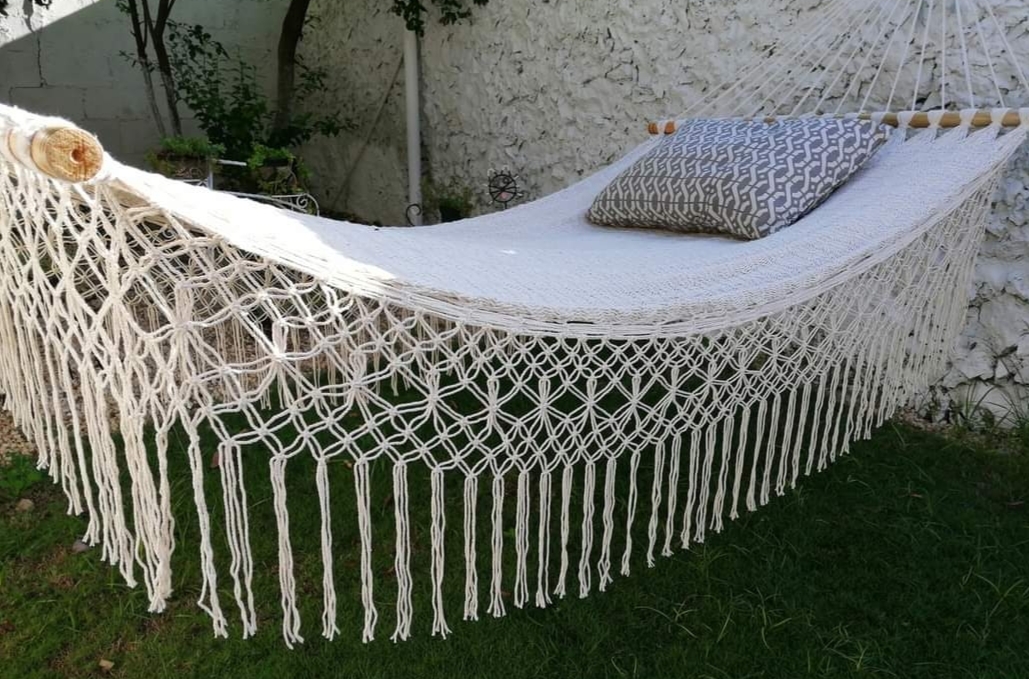 Hamaca Americana  Elegante de Lujo con Bordados.