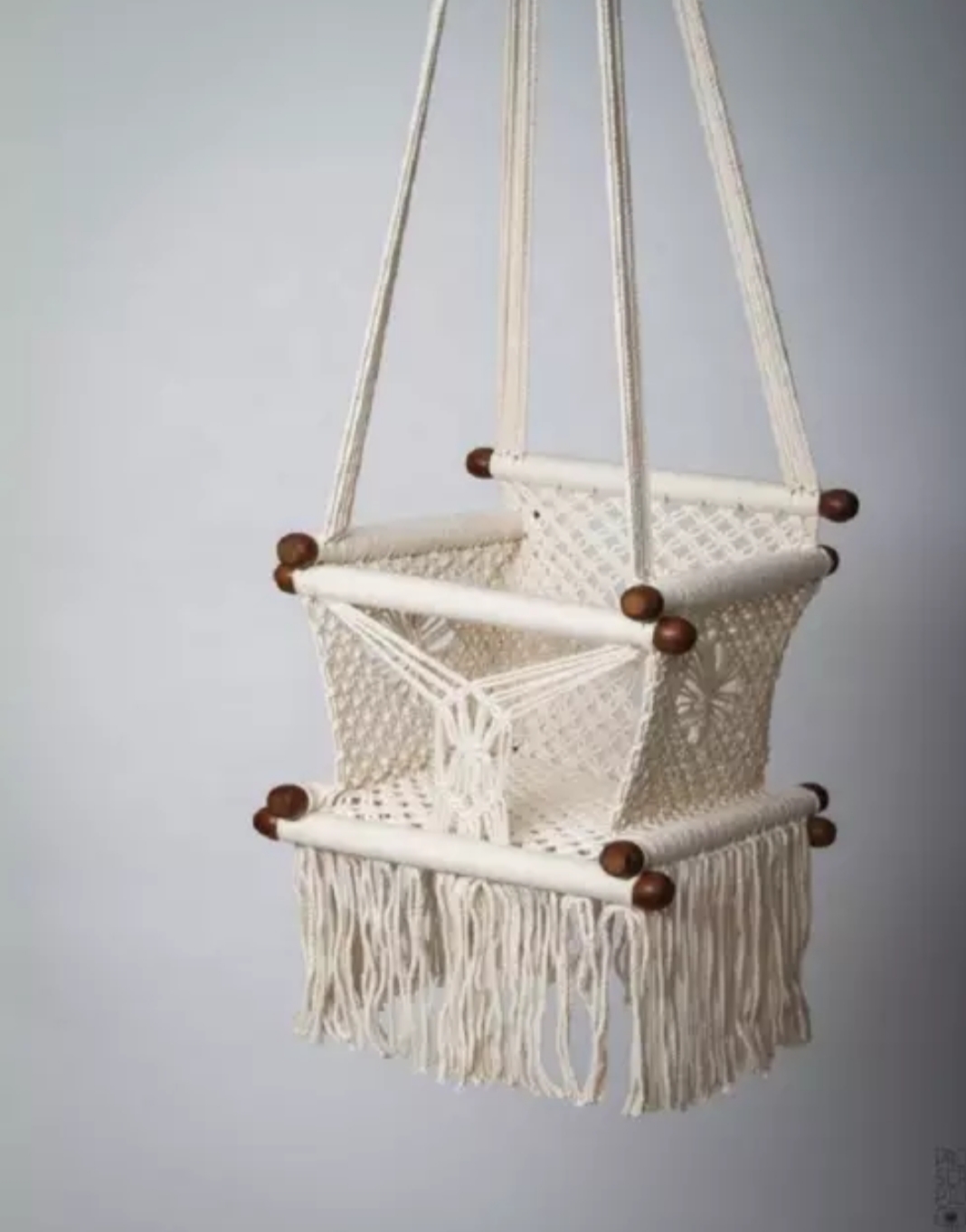 Columpio Silla Baby Swing de Algodon Macrame