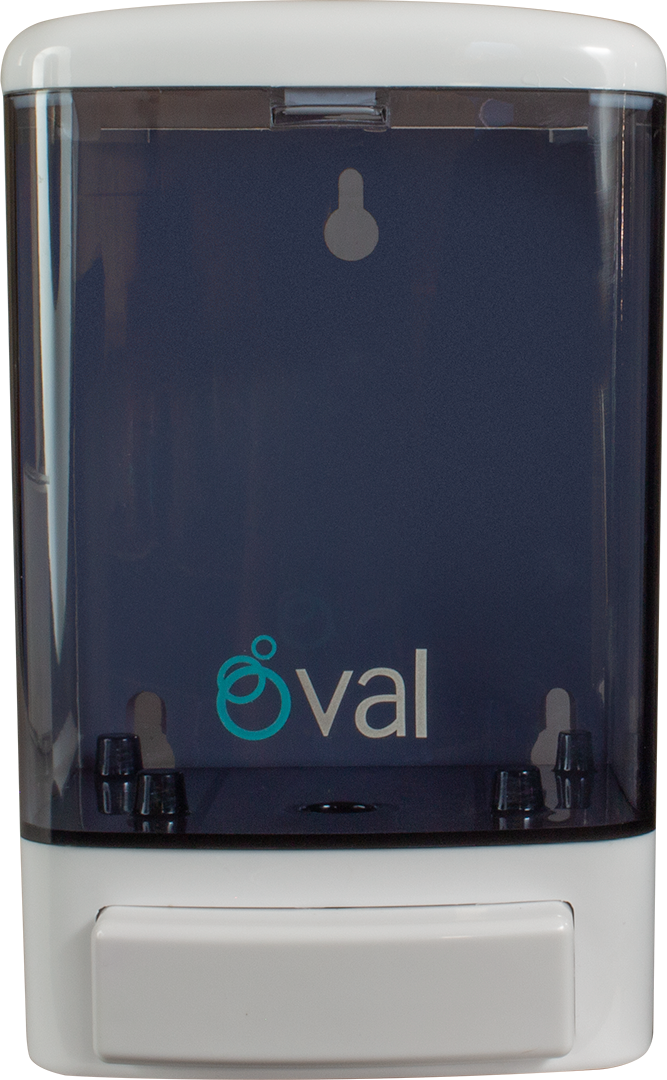 Dispensador Jabón Líquido y Gel Antibacterial, Rellenable 1 Lt Oval Despachador Rellenable