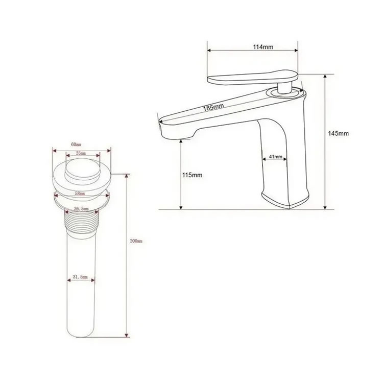 Kit De Lavabo Con Llave Moorefield BF2020M CST