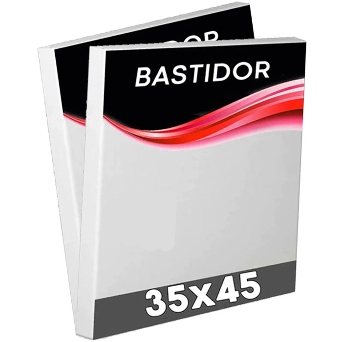 2pz Bastidor lienzo  35x45cm cuadro de madera con tela para pintar 