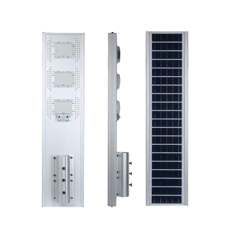 Luminaria solar 150w Alumbrado Publico Cuerpo Aluminio all in one