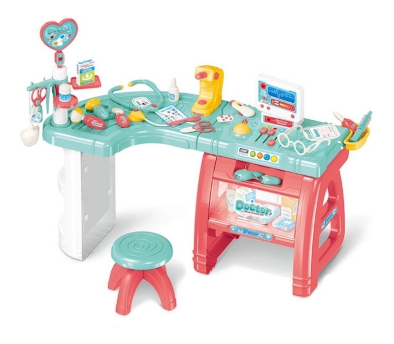 Set Hospital Doctor De Juguete Luz Y Sonido 27 Piezas