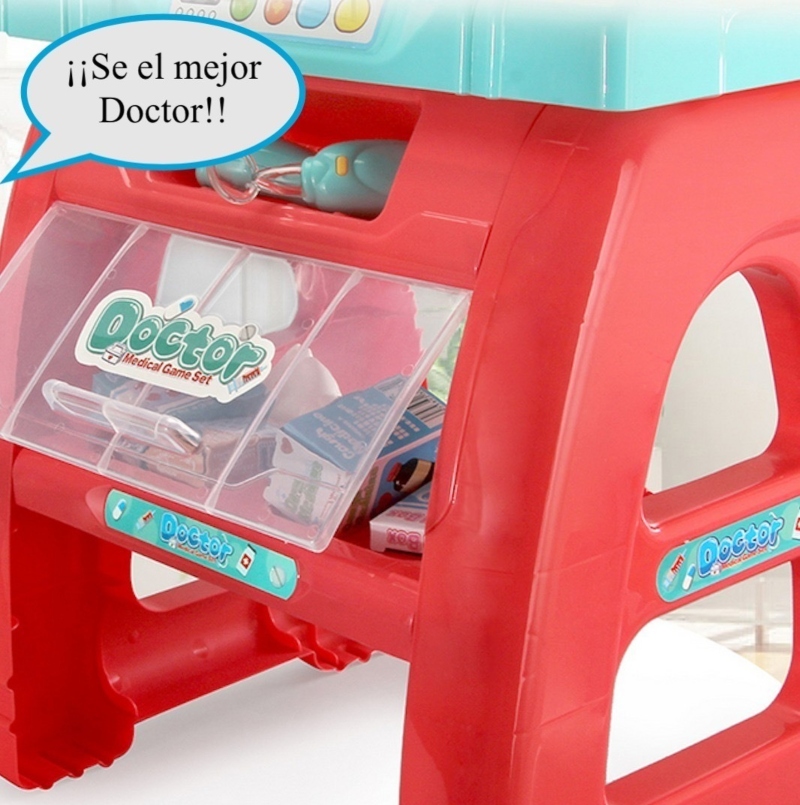 Set Hospital Doctor De Juguete Luz Y Sonido 27 Piezas