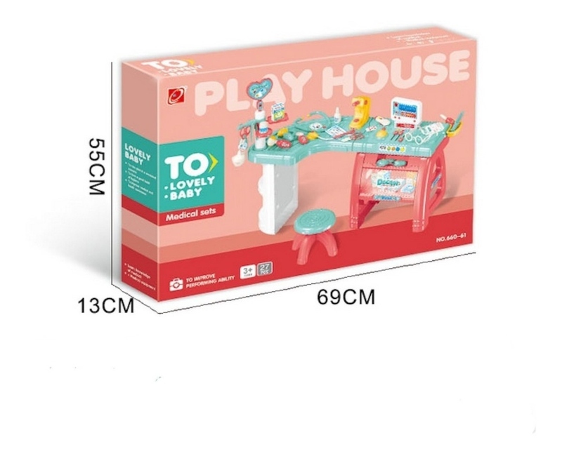 Set Hospital Doctor De Juguete Luz Y Sonido 27 Piezas