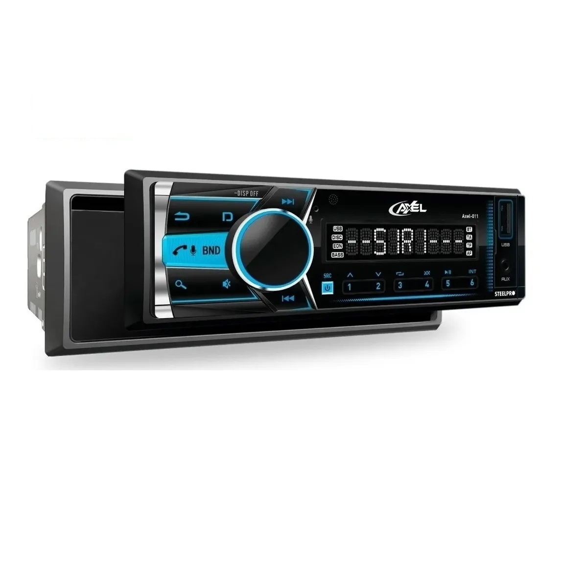 Autoestereo Bluetooth Steelpro Axel-11 Caratula Desmontable
