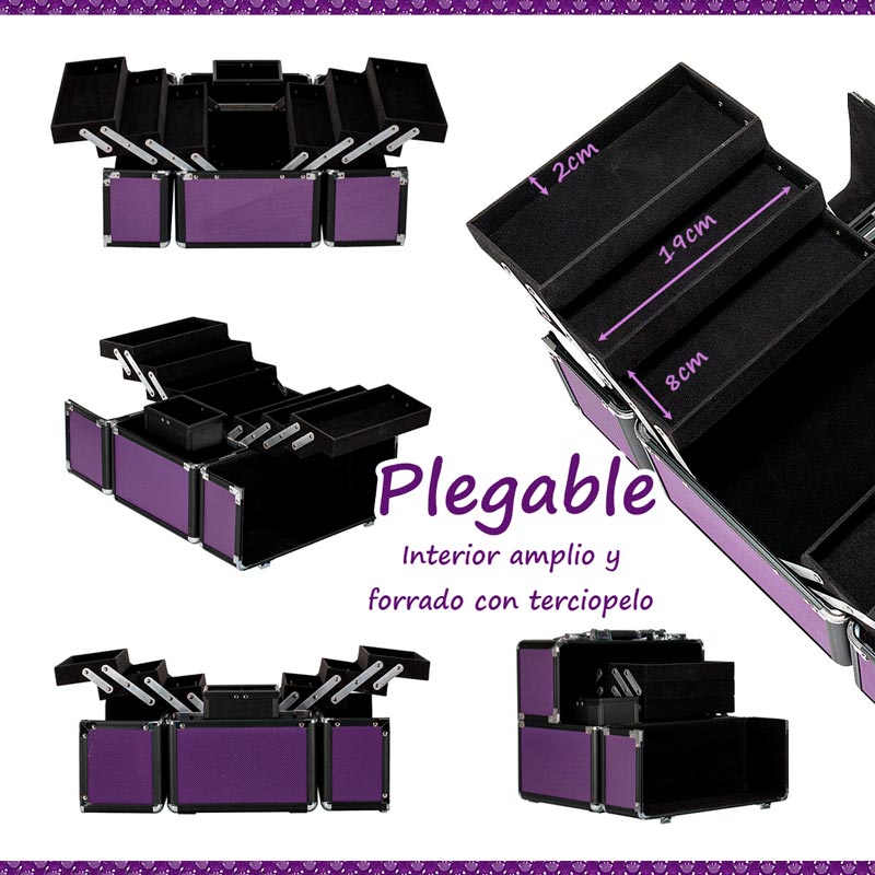 Neceser Cosmetiquera Joyero Maquillaje Organizador Estuche Profesional 684