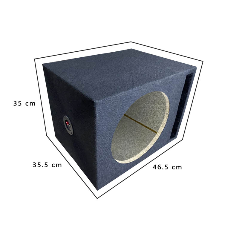 Cajon Subwoofer 12 Pulgadas Aglomerado Tapizado Port Laberinto