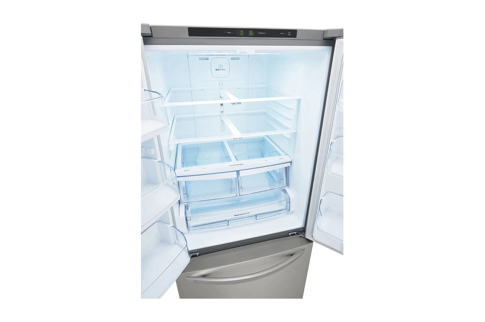 Refrigerador Duplex LG GF22BGSK 22 Pies 3 Puertas Inverter 