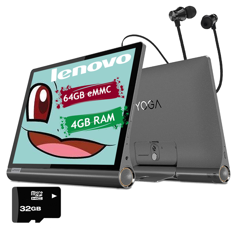Tablet Lenovo Yoga Smart Tab YT-X705F S10 4GB 64GB FHD +Audífonos + MicroSD 32GB