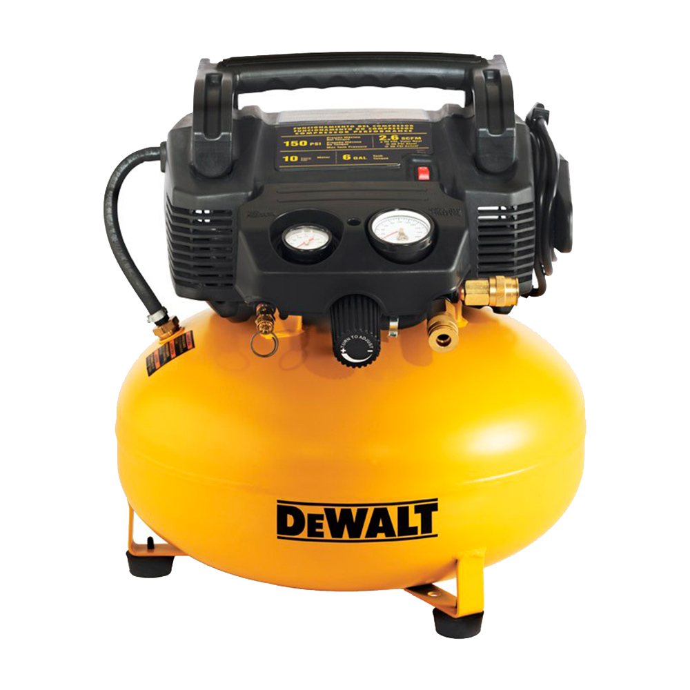 Compresor de Aire 1.5 HP Dewalt D2002M-WK con Tanque de 6 galones y Presion Maxima150 PSI 