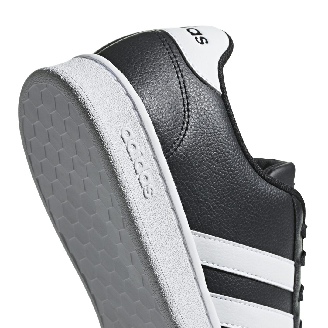 Tenis Adidas para hombre Grand Court Negro blanco - F36393