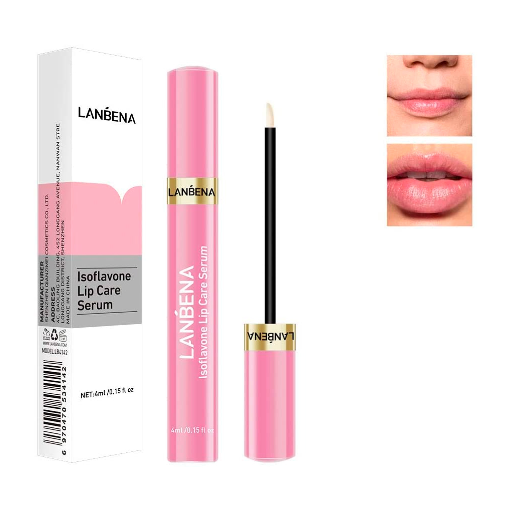 Lanbena Lips Care Serum Labios Hidratante Para Hacer Labios voluminosos Mas Parches De Colageno De Regalo