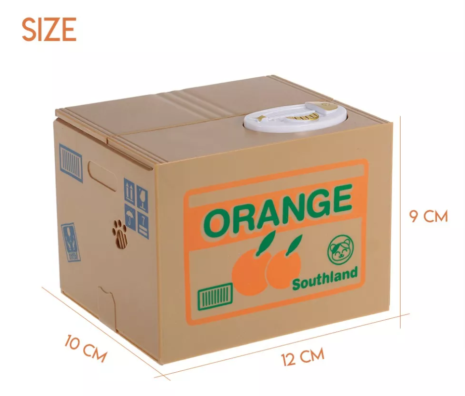 Alcancia roba monedas gato