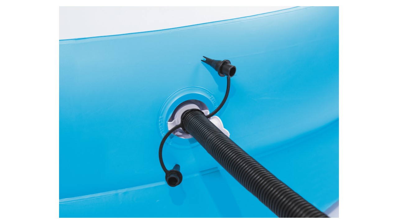 Alberca Inflable curva 2 anillos azul 2.62x1.57x46cm Bestway 54117
