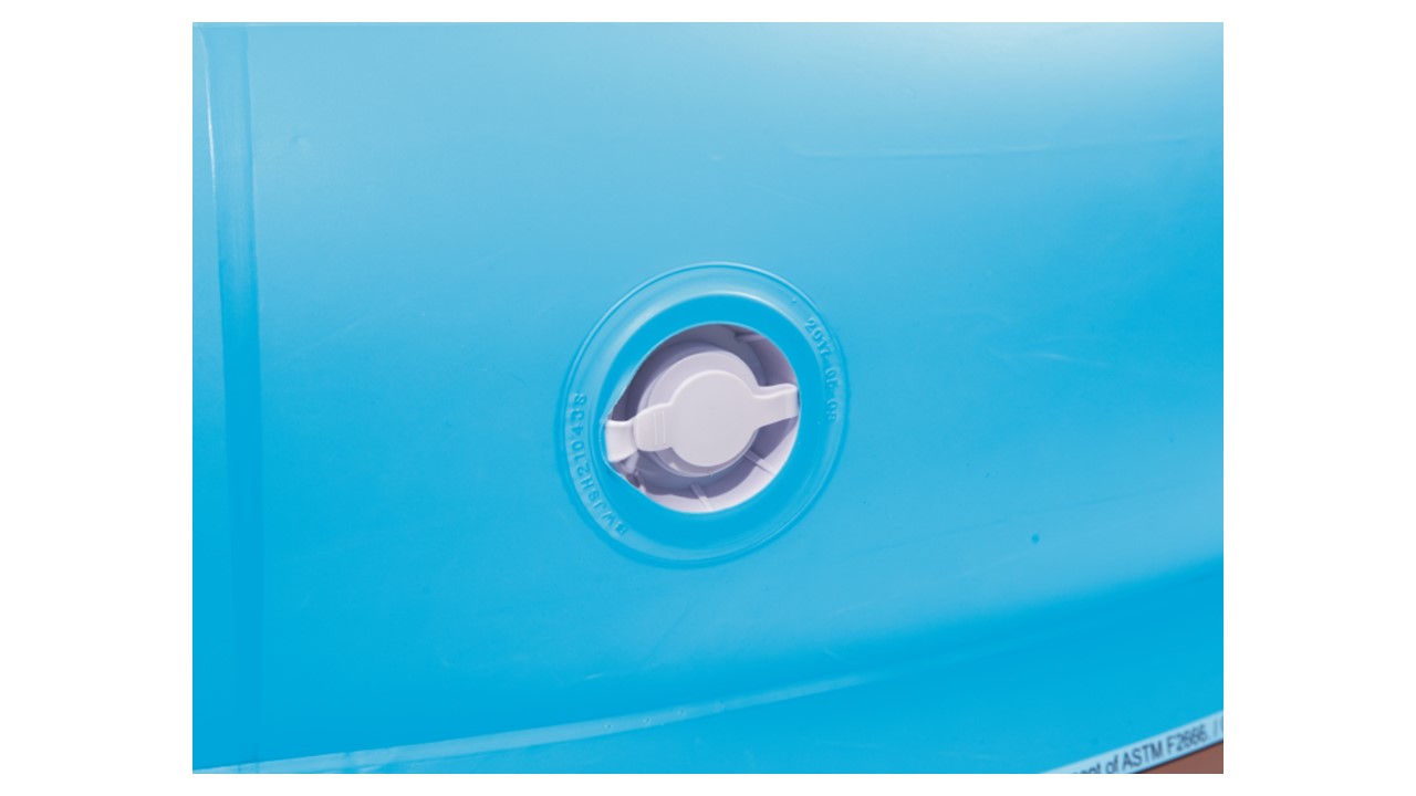 Alberca Inflable curva 2 anillos azul 2.62x1.57x46cm Bestway 54117