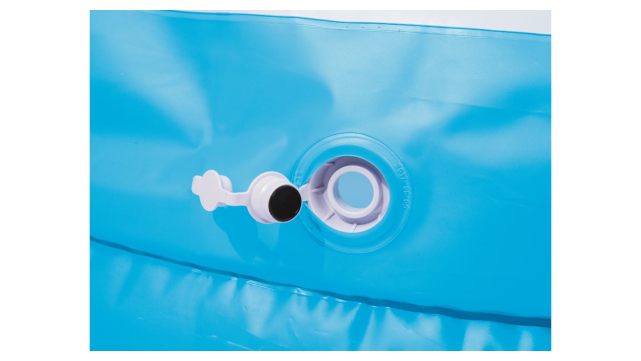 Alberca Inflable curva 2 anillos azul 2.62x1.57x46cm Bestway 54117