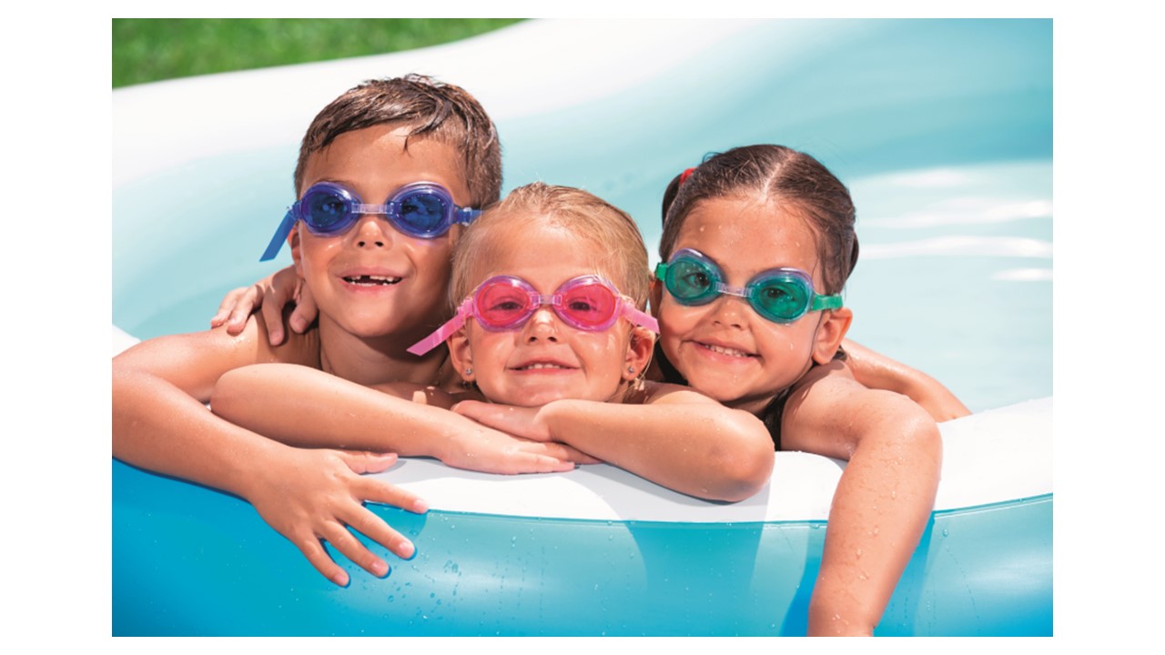 Alberca Inflable curva 2 anillos azul 2.62x1.57x46cm Bestway 54117