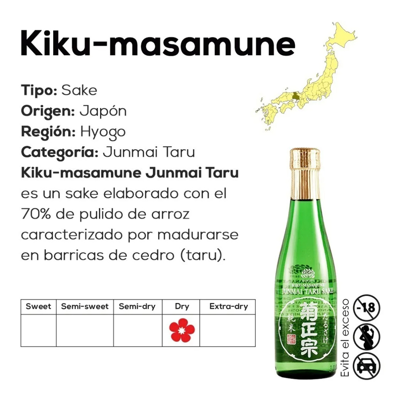Sake Kiku-Masamune Taru 720ml