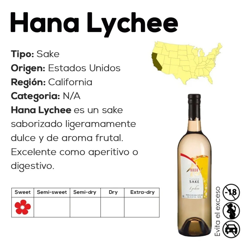 Sake Hana Lychee  750ml