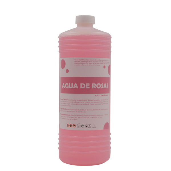 Agua De Rosas Con Glicerina Piel Madura (1 Litro)