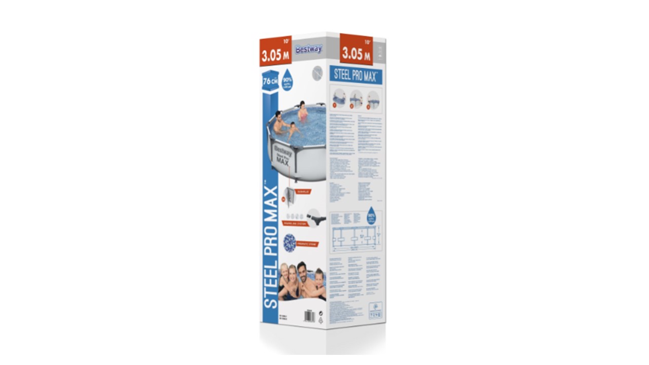 Alberca Steel Pro MAX 10' x 30"/3.05m x 76cm Pool Bestway