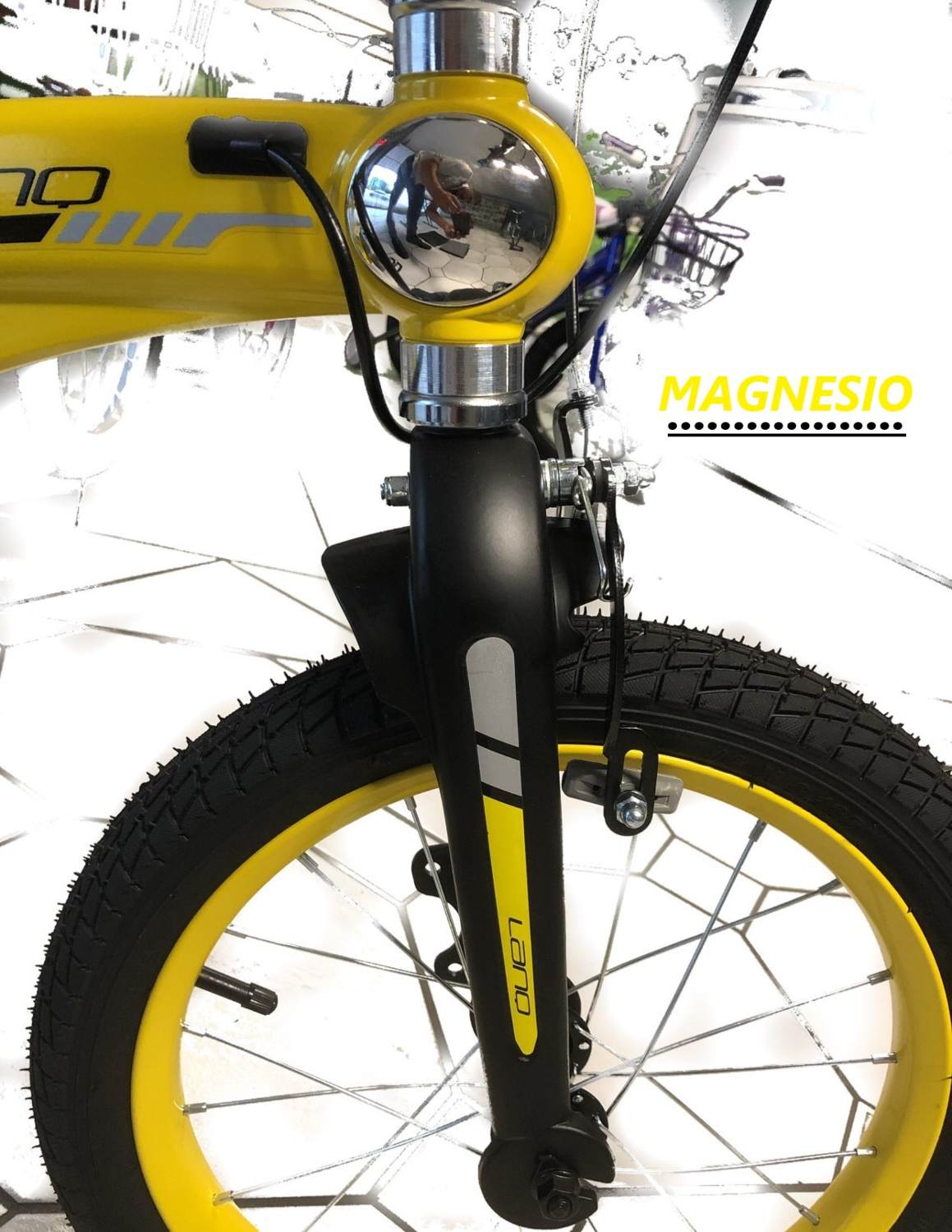 Bicicleta Infantil Lanq Ligera Clasic Super De Magnesio Niño R16