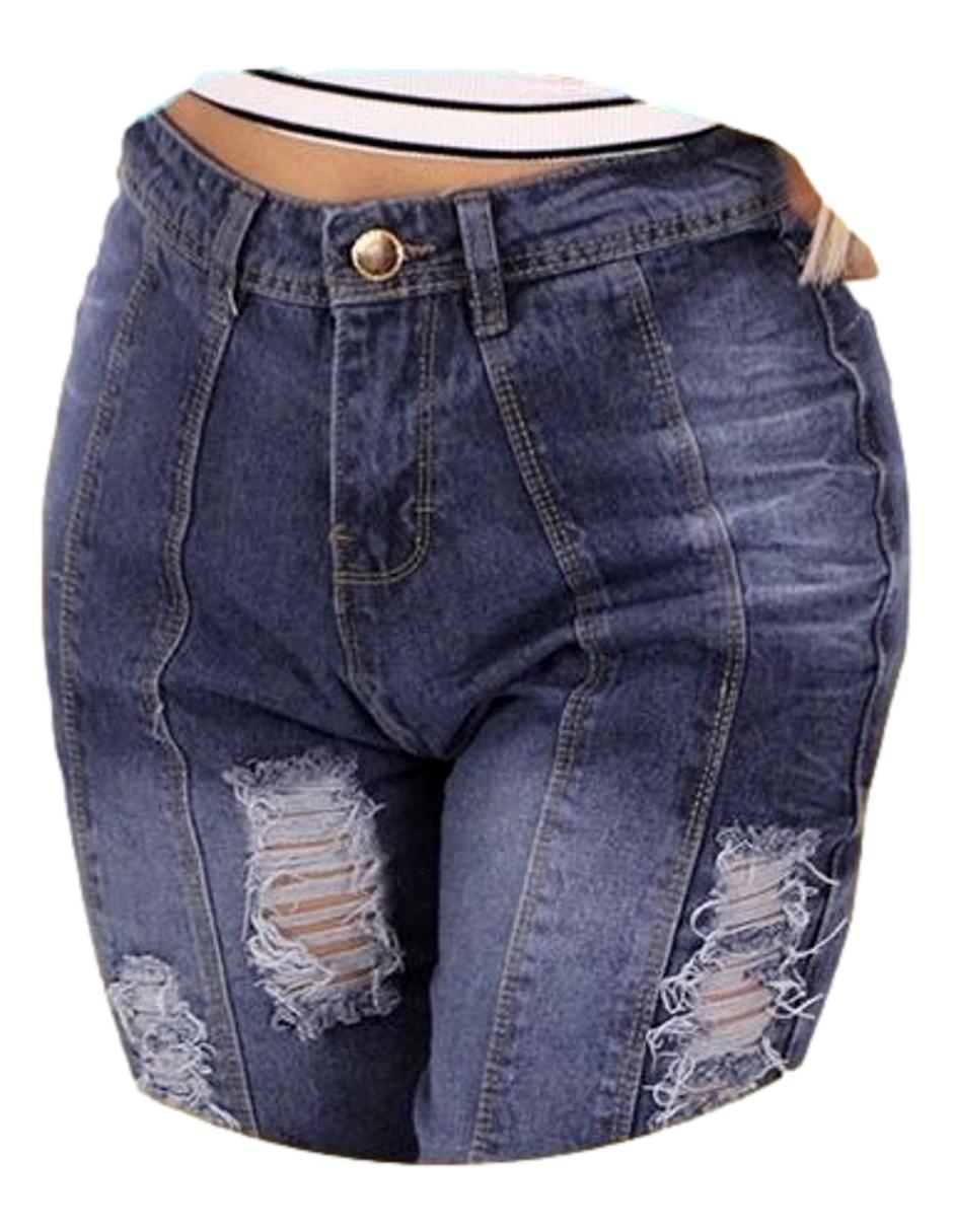 Jeans mom rasgados rotos pantalón mezclilla mujer destrucción Bombón