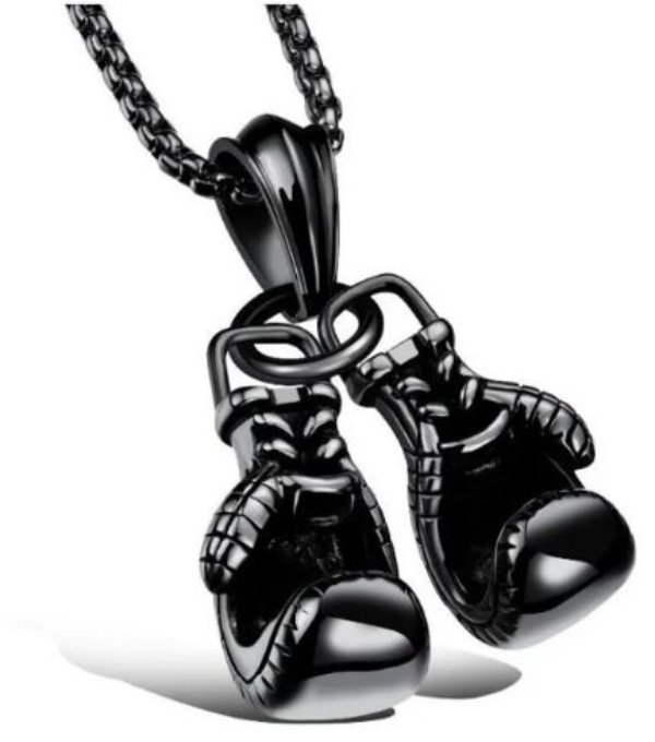 Collar Cadena Guante De Box Ring Hombre Regalo Pareja