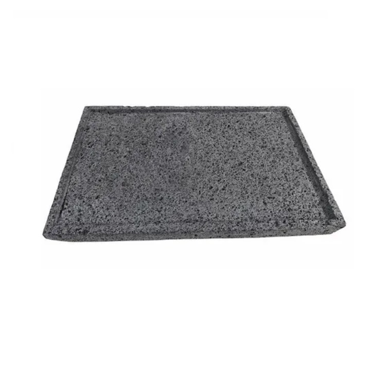 Piedra Volcánica Para Asar Cortes 35x25x2cm